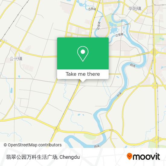 翡翠公园万科生活广场 map