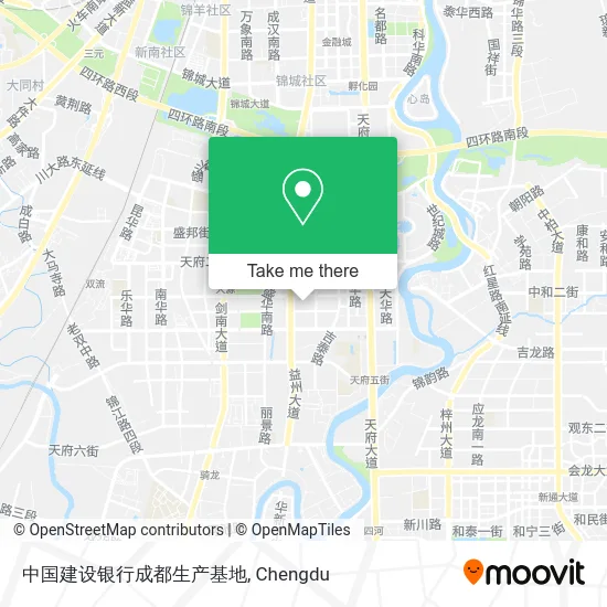 中国建设银行成都生产基地 map