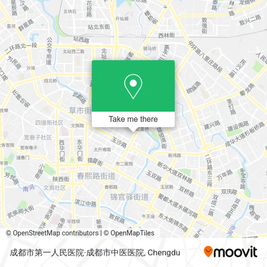 成都市第一人民医院·成都市中医医院 map