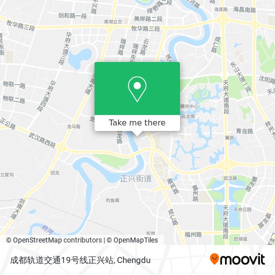 成都轨道交通19号线正兴站 map