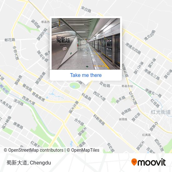 蜀新大道 map