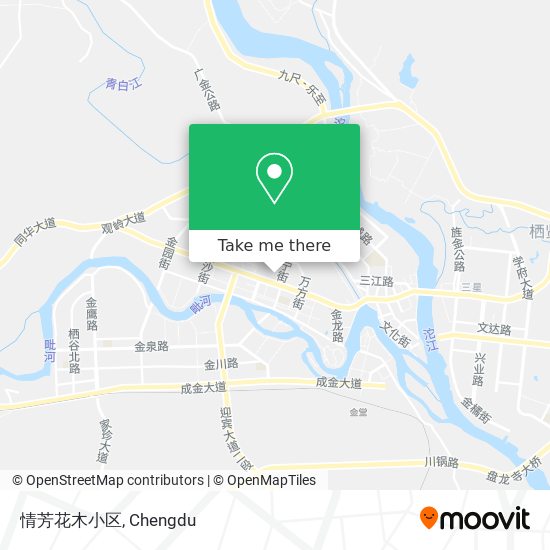 情芳花木小区 map