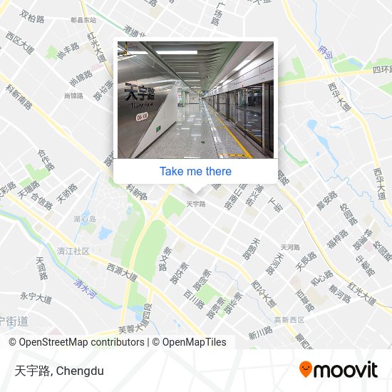 天宇路 map