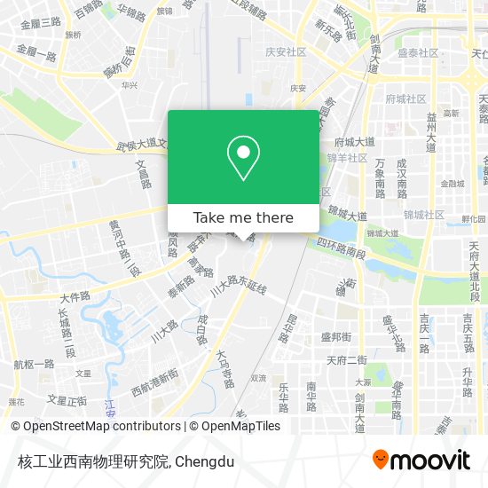 核工业西南物理研究院 map