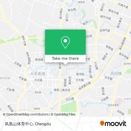 凤凰山体育中心 map