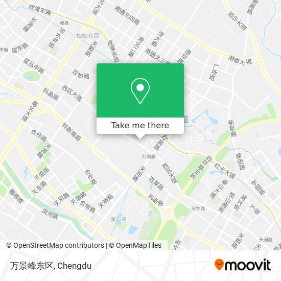 万景峰东区 map