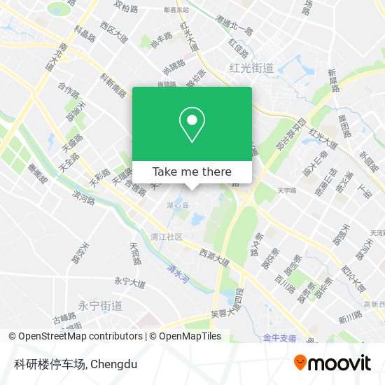 科研楼停车场 map