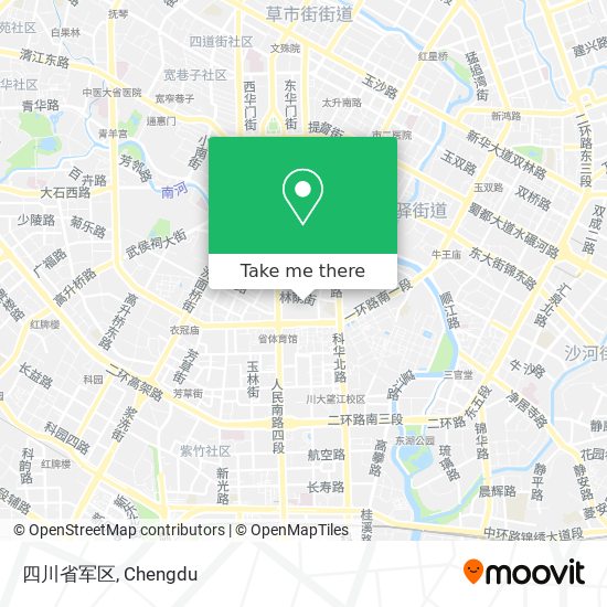 四川省军区 map
