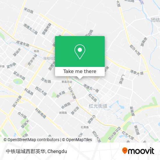 中铁瑞城西郡英华 map