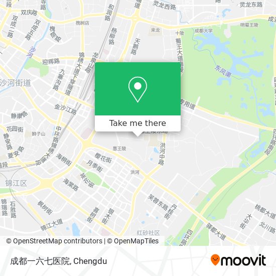 成都一六七医院 map