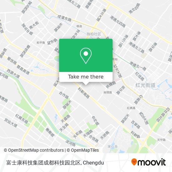 富士康科技集团成都科技园北区 map