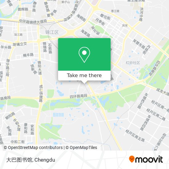 大巴图书馆 map