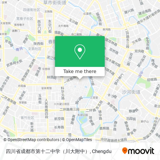 四川省成都市第十二中学（川大附中） map