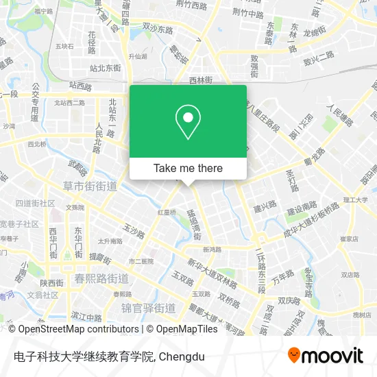 电子科技大学继续教育学院 map