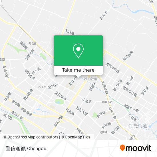 置信逸都 map