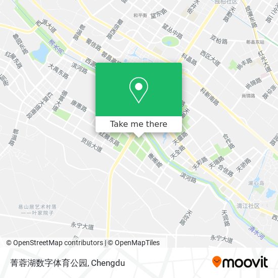 菁蓉湖数字体育公园 map