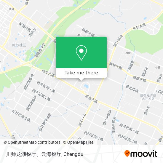 川师龙湖餐厅、云海餐厅 map