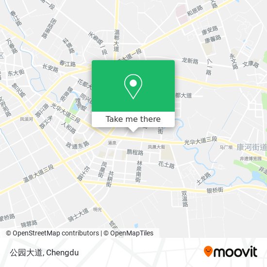 公园大道 map