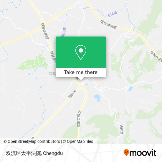 双流区太平法院 map