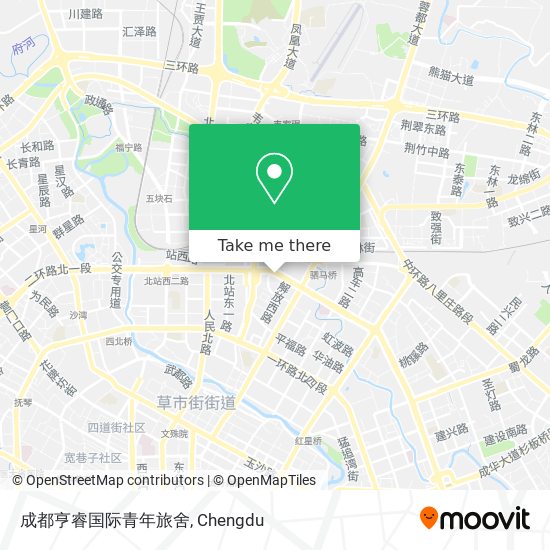 成都亨睿国际青年旅舍 map