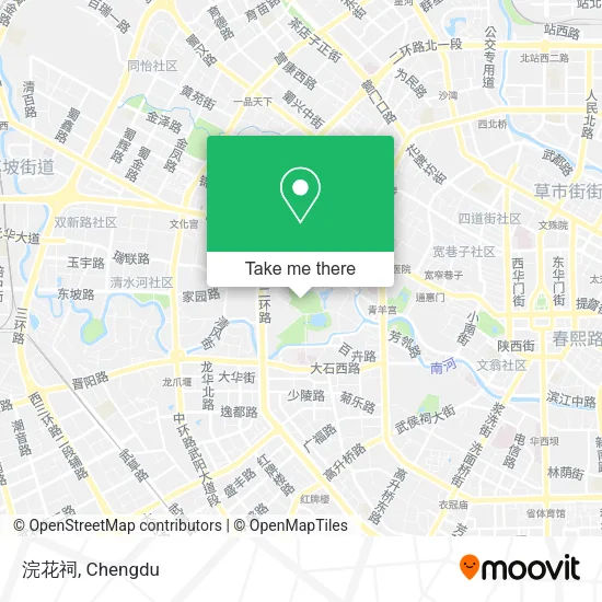 浣花祠 map