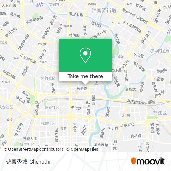 锦官秀城 map