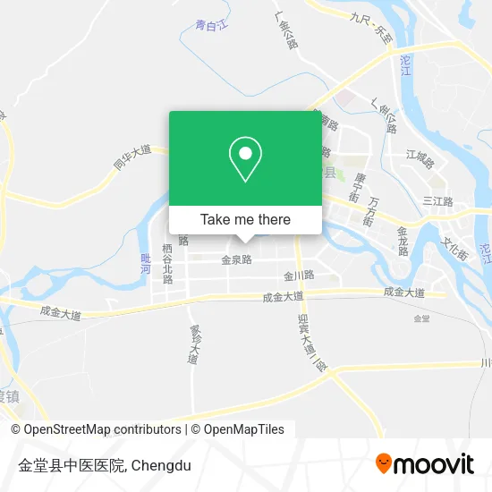 金堂县中医医院 map