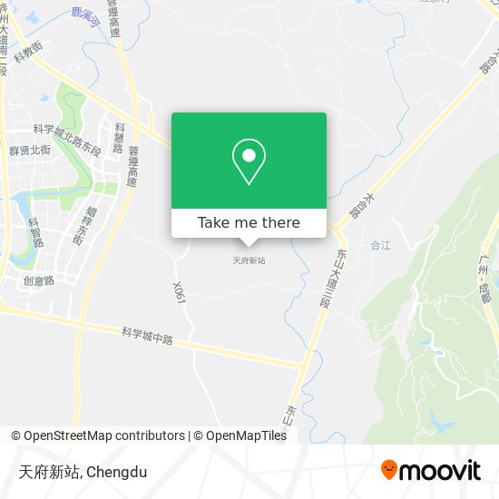 天府新站 map
