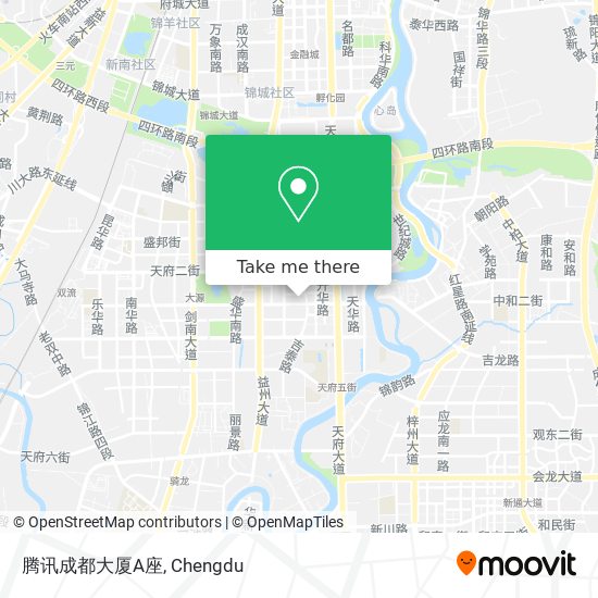 腾讯成都大厦A座 map
