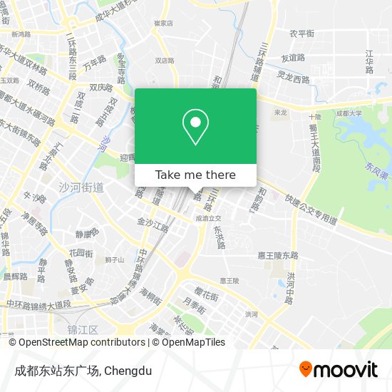 成都东站东广场 map