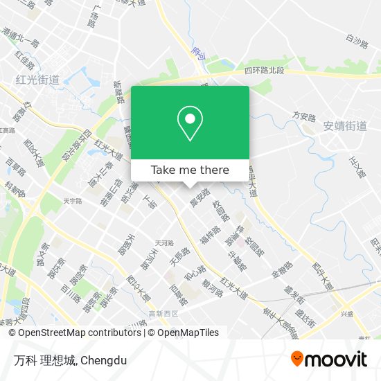 万科 理想城 map