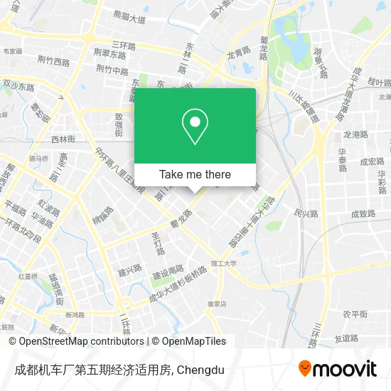 成都机车厂第五期经济适用房 map