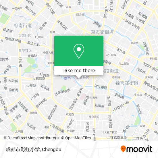成都市彩虹小学 map