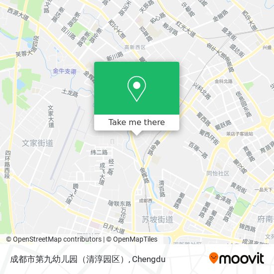 成都市第九幼儿园（清淳园区） map