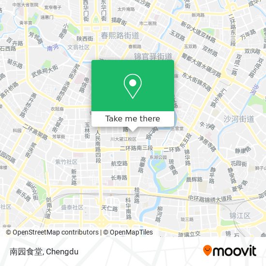 南园食堂 map