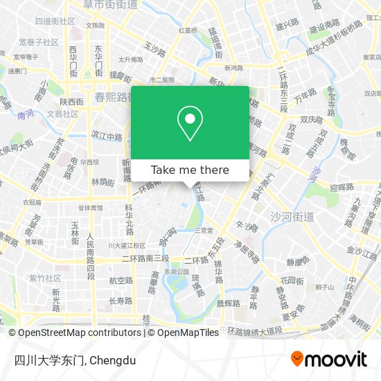 四川大学东门 map