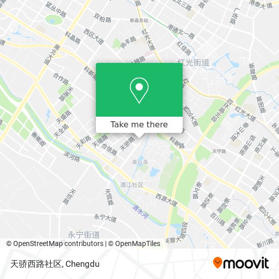 天骄西路社区 map