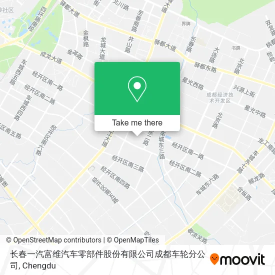 长春一汽富维汽车零部件股份有限公司成都车轮分公司 map