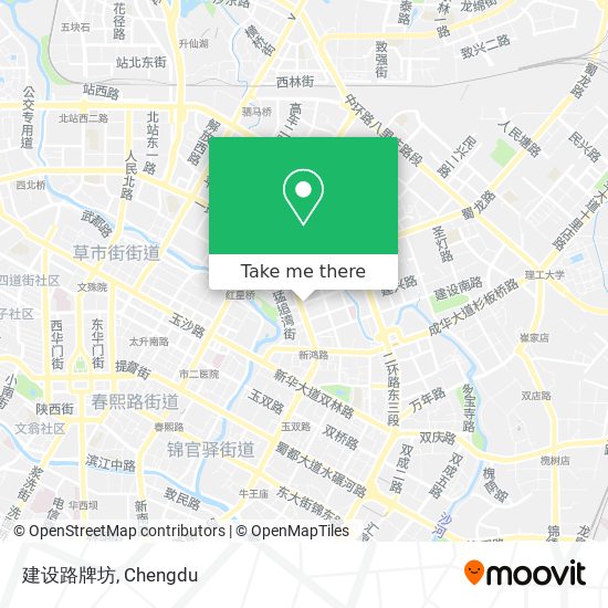 建设路牌坊 map