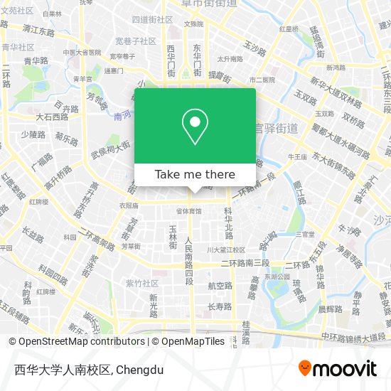 西华大学人南校区 map