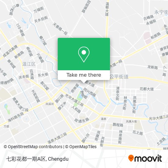 七彩花都一期A区 map