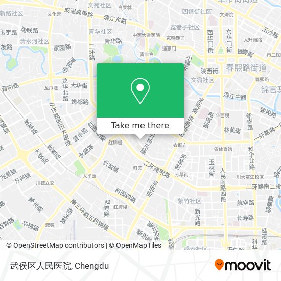 武侯区人民医院 map