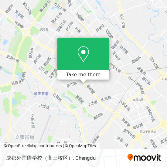 成都外国语学校（高三校区） map