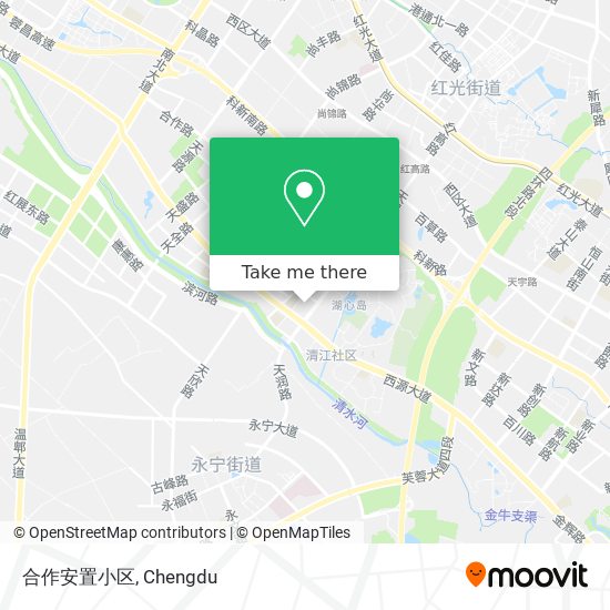 合作安置小区 map