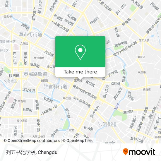 列五书池学校 map