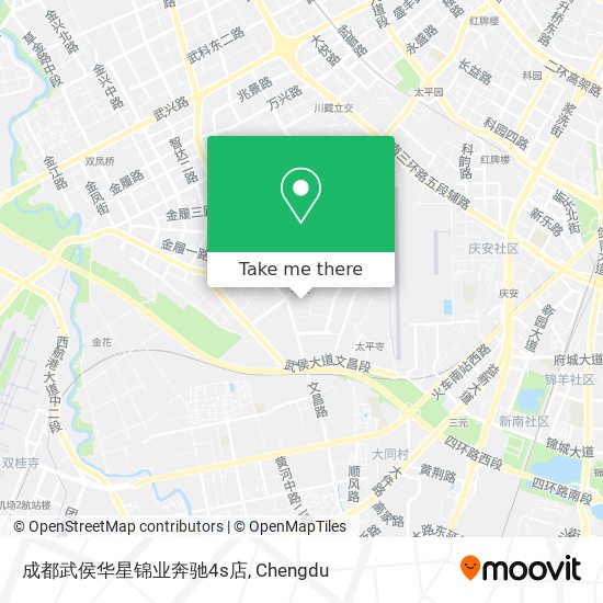 成都武侯华星锦业奔驰4s店 map