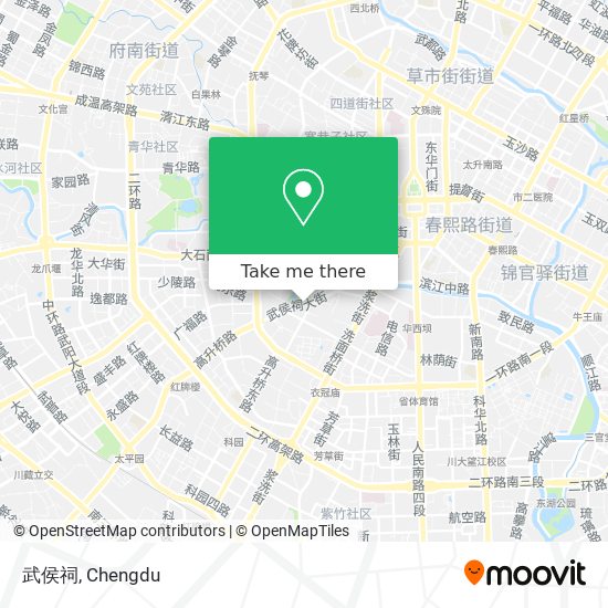 武侯祠 map