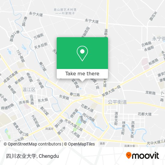 四川农业大学 map