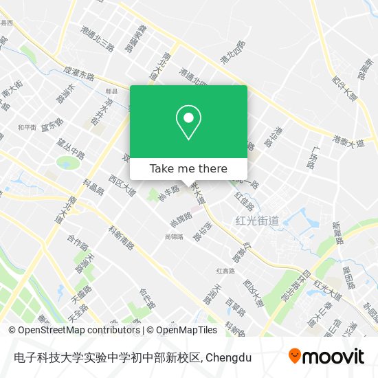 电子科技大学实验中学初中部新校区 map