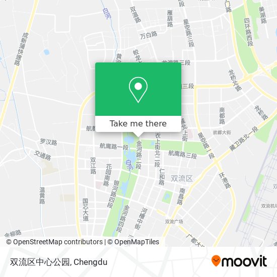 双流区中心公园 map